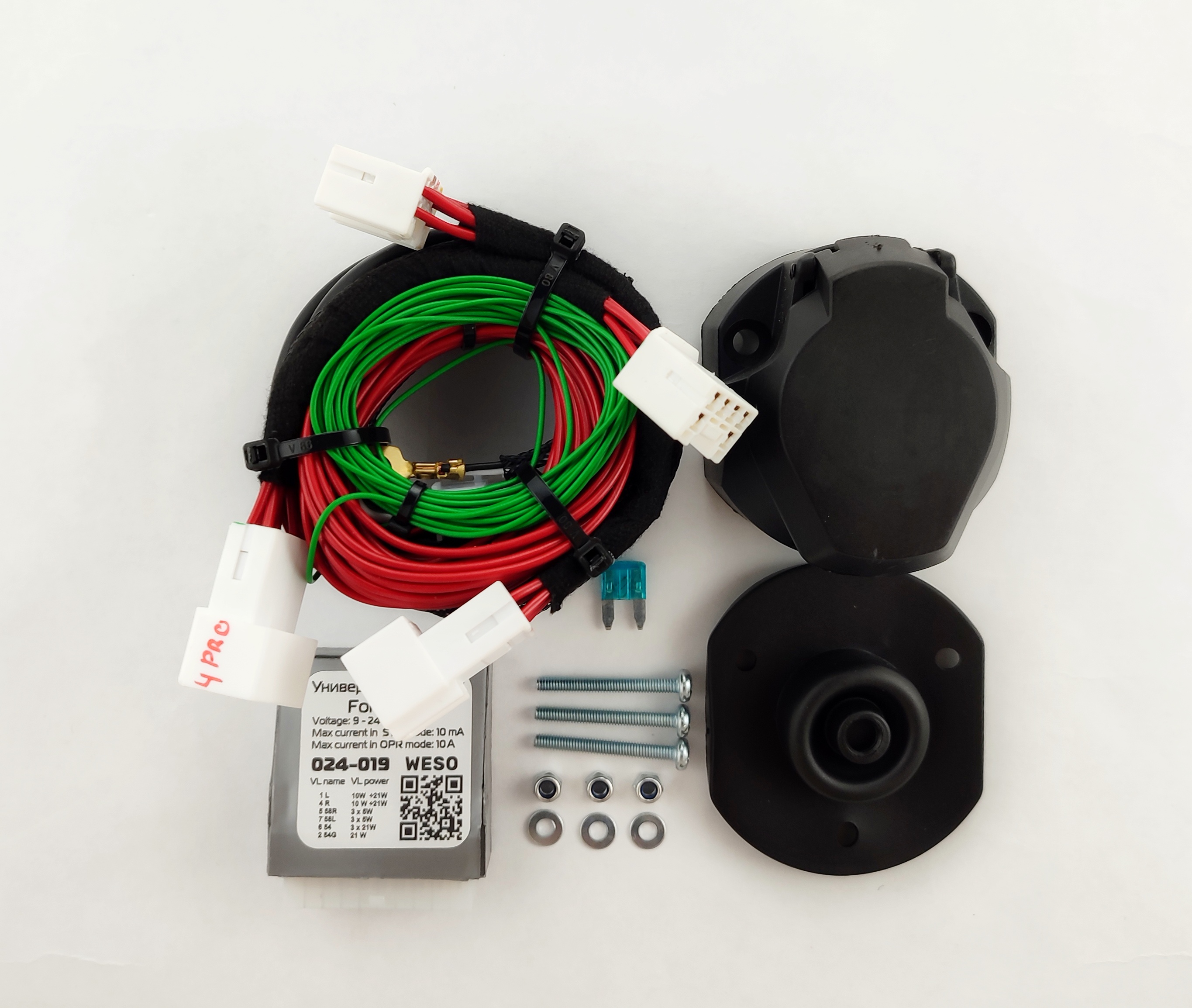 024-019 Штатная электрика к фаркопу (ТСУ) для Chery Tiggo 4 2017->